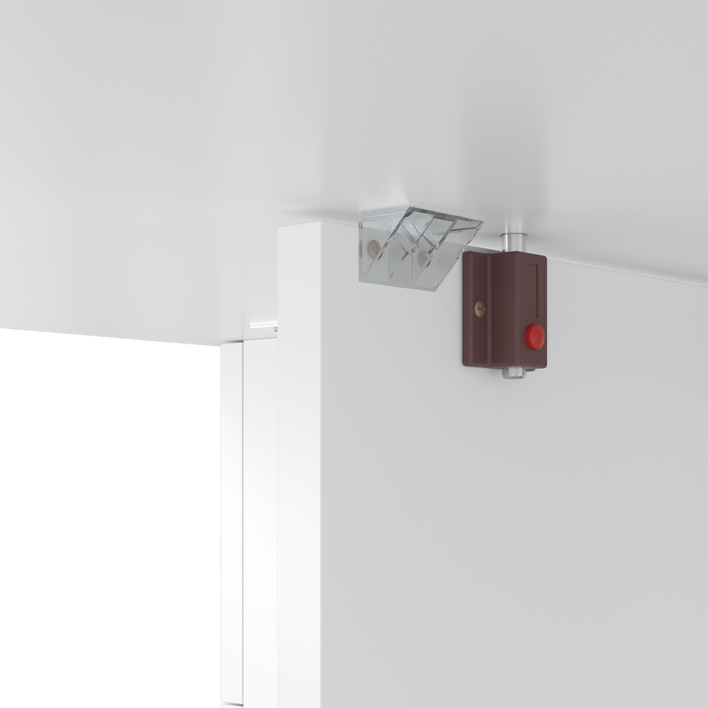 HOMCOM Opklapbare eettafel, verrijdbare keukentafel met lades en kast, wit
