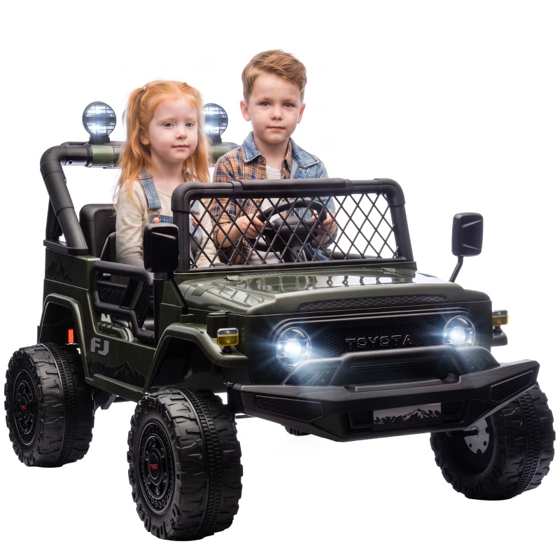 AIYAPLAY Kinder Elektroauto TOYOTA FJ 24V Elektroauto für Kinder mit Fernbedienung 200W Motor Lithium-Akku 2-Sitzer für 3-8
