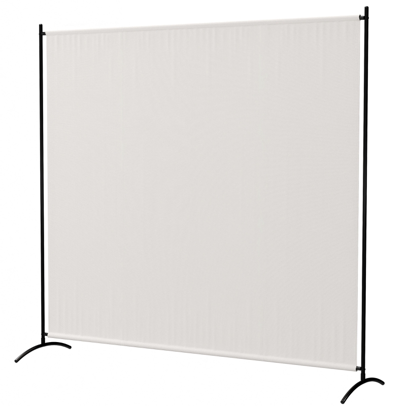 Outsunny Paravent Extérieur à Panneau Unique, Séparateur de Pièce de 180H cm avec Protection UV30+, Beige