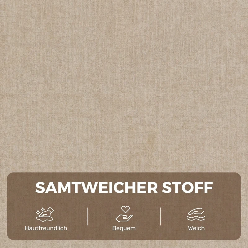HOMCOM Elektrischer Aufstehsessel mit Vibrationsmassage und Wärmefunktion, Relaxsessel in Samtoptik mit Federkernpolsterung, Cremeweiß