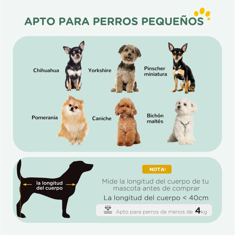 PawHut Jaula para Perros Plegable con Cojín Puertas Bandeja Extraíble y Marco de Alambre Metálico 60x45x50 cm Negro y Beige