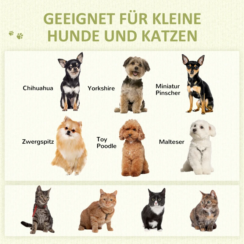 PawHut Kattengrot Kattentent Huisdierbed Tipi Design Kattenhuis Geel