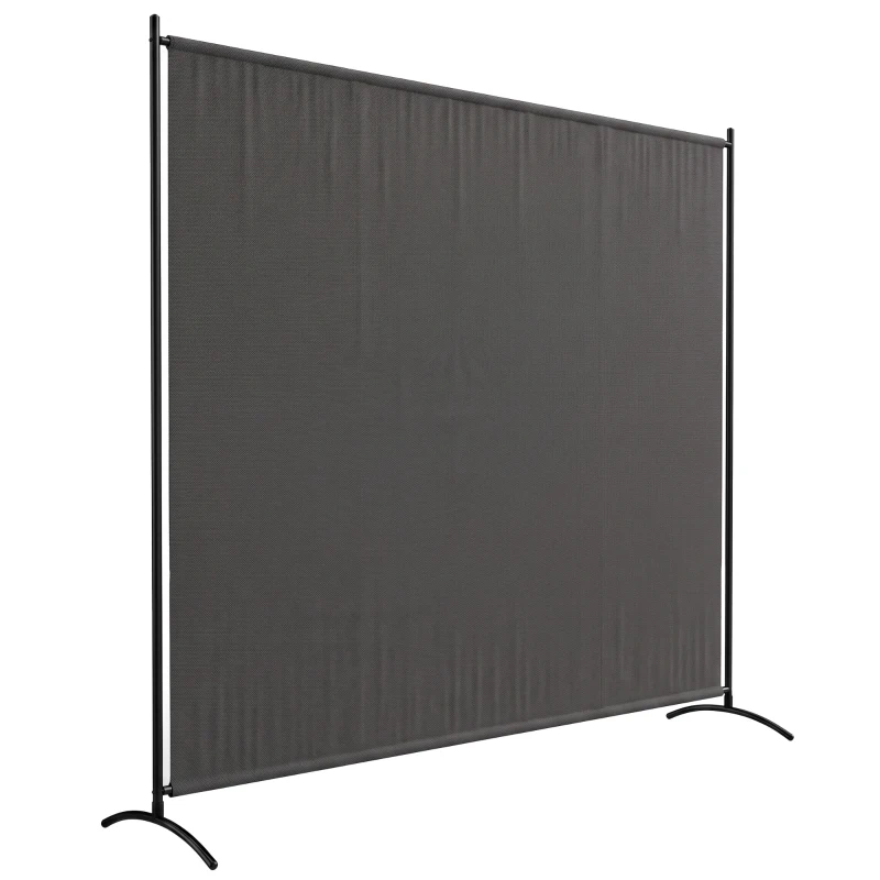 Outsunny Paravent Extérieur à Panneau Unique, Séparateur de Pièce de 180H cm avec Protection UV30+, Gris Foncé