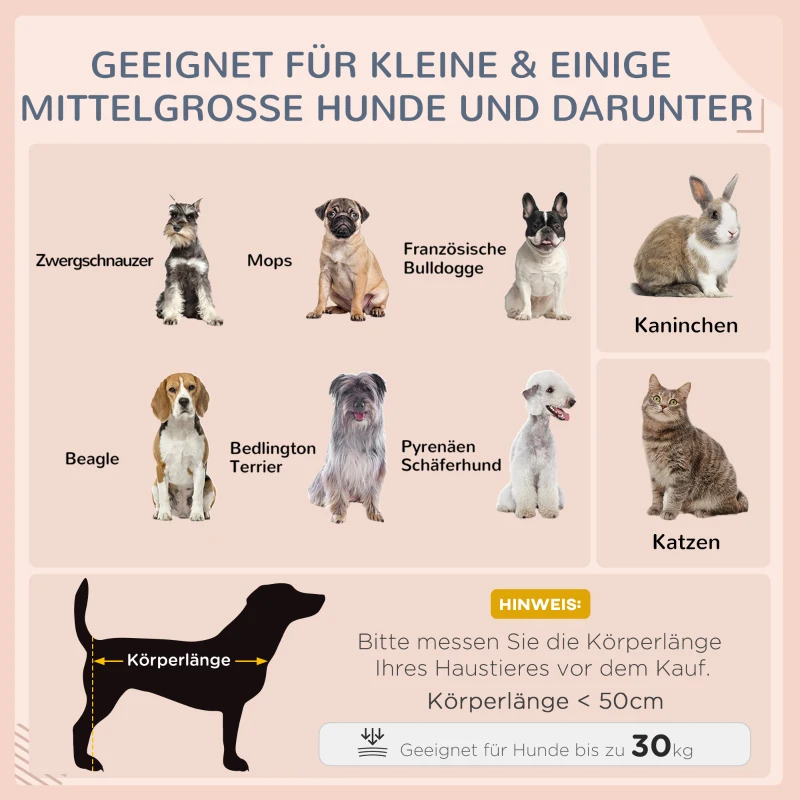 PawHut Rattan Hundeliege Outdoor mit Dach, Erhöhtes Hundebett 69 x 98 x 70 cm Kühlendes Haustierliege mit Metallrahmen, Abnehmbare Kissen Hautierbett für kleine und mittelgroße Hunde, Kaffee-Braun