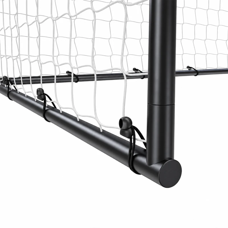 SPORTNOW Football Goal, 10 x 6.5ft Football Net with Ground Stakes and Metal Frame, Training Equipment for Indoor Outdoor Play