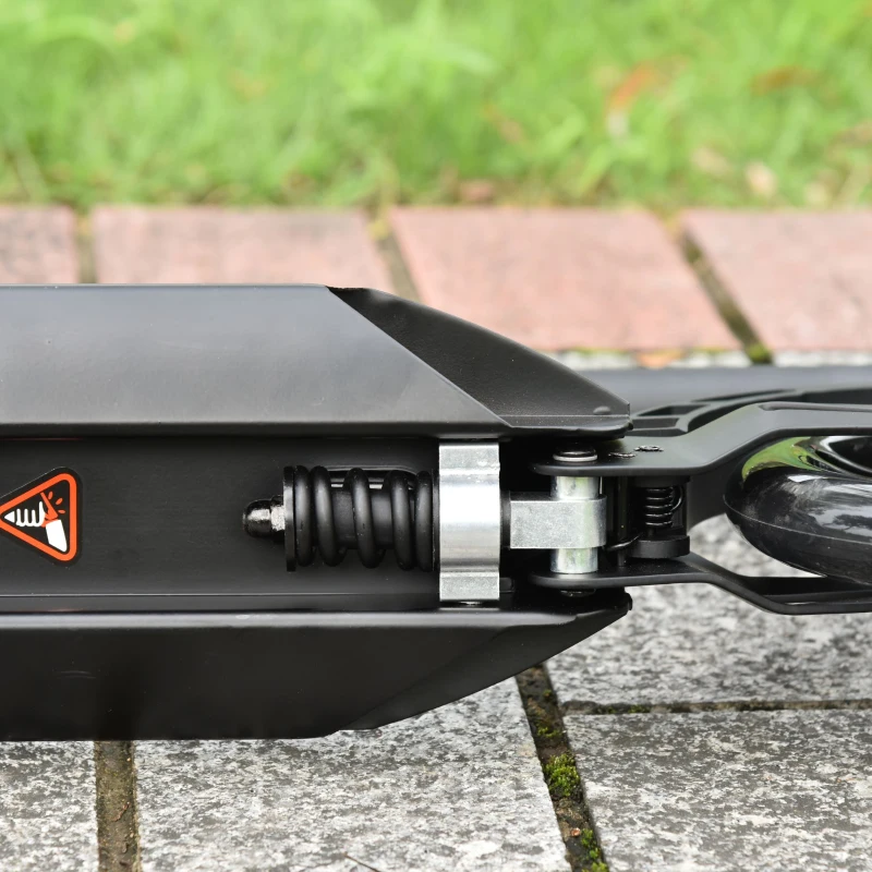 HOMCOM Patinete Plegable Scooter con Manillar Altura Ajustable Patinete Ligero para Adultos y Niños (más de 14 años) Tipo Monopatín con Freno Grandes Ruedas Ø200 mm Aluminio Carga 100kg