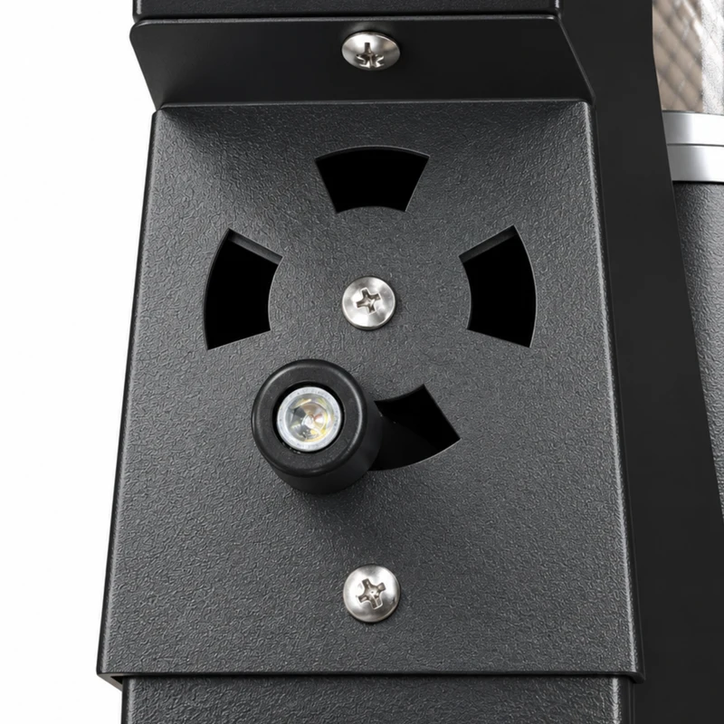 Outsunny Wood Pellet Heater, 13 kW Outdoor Pellet Heater Stove with Glass Tube, 2.4 kg Capacity Hopper, Ash Tray, Black