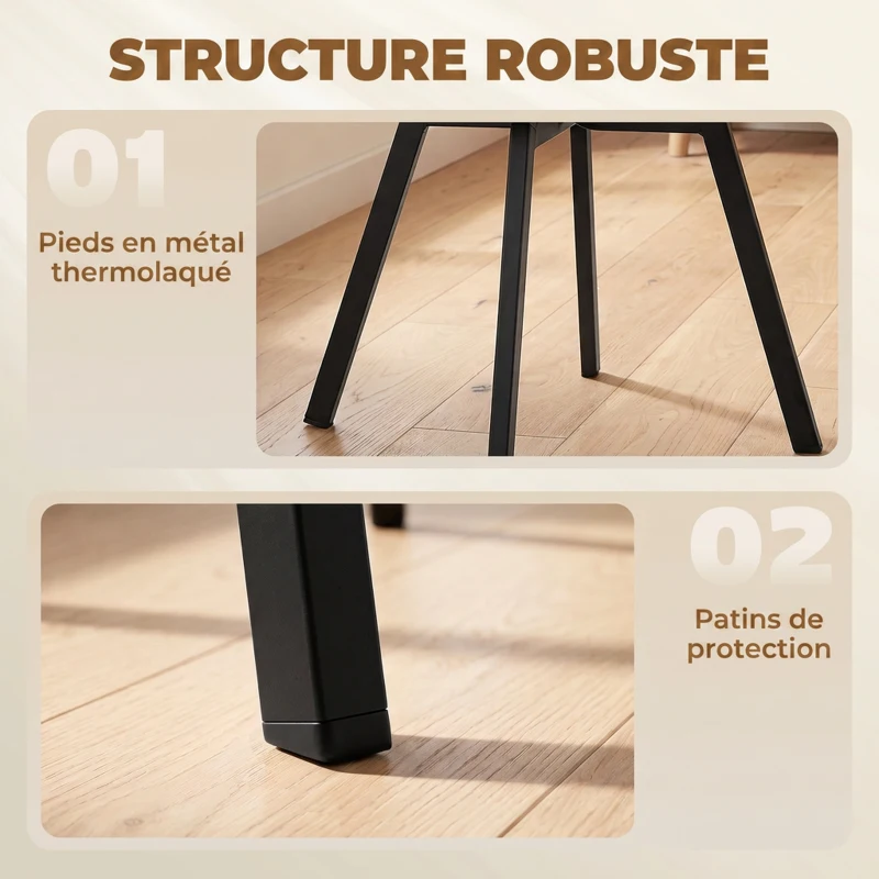 HOMCOM Lot de 2 Chaises de Salle à Manger Pivotantes à 360°, Chaises Cuisine Rembourrée en Chenille, Dossier Incurvé, Vert