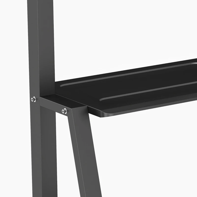HOMCOM Soporte TV Móvil 81-191 cm con Altura Ajustable y Estante