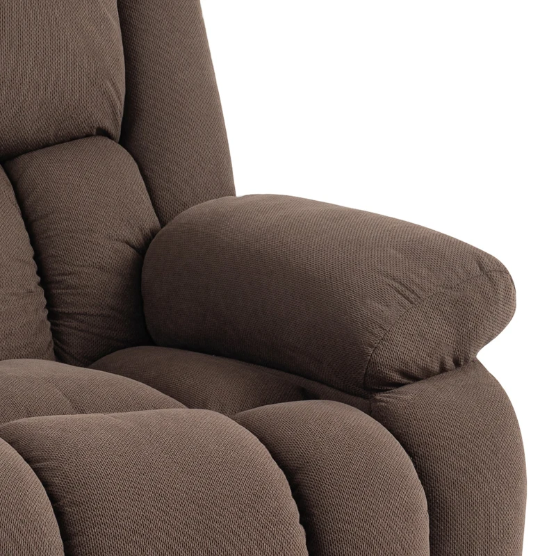 HOMCOM Fauteuil Releveur Électrique, Massage et Chauffage, Repose-Pieds, Dossier Inclinable, Télécommande, 93x104x100cm, Marron