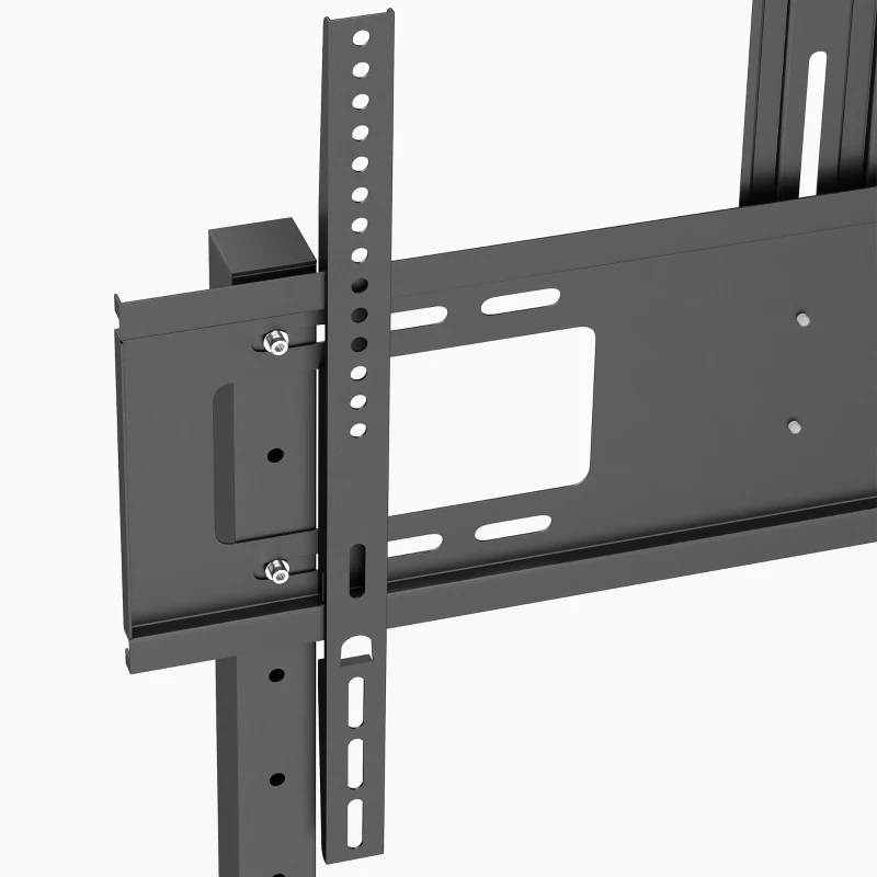 HOMCOM Soporte TV Móvil 81-191 cm con Altura Ajustable y Estante