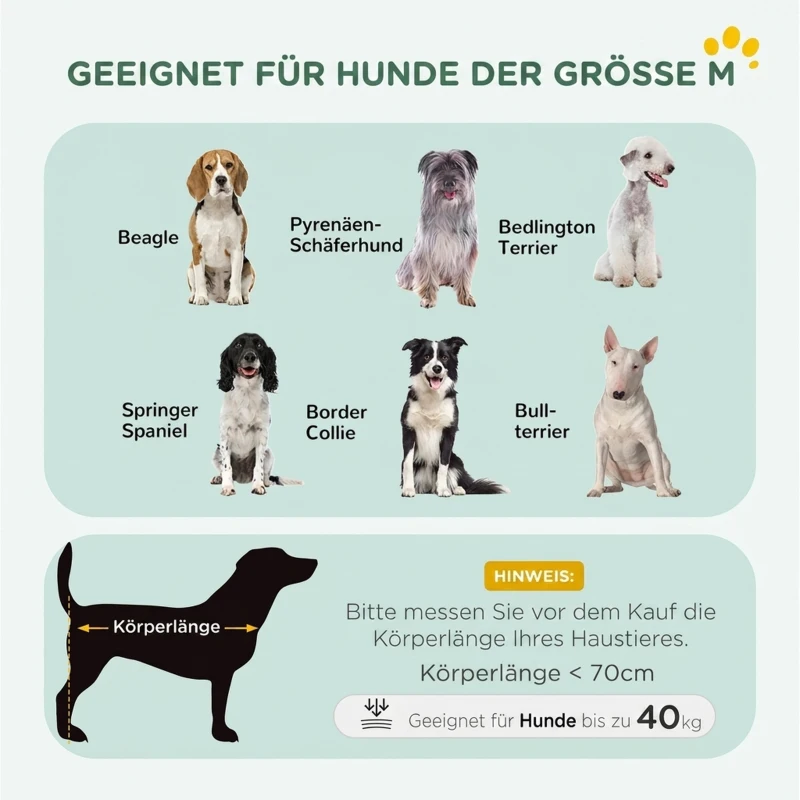 PawHut Hundekäfig klappbar Hundebox mit 2 Türen, Transportkäfig mit ausziehbare Bodenschale Kissen 106 x 71,5 x 76 cm Schwarz