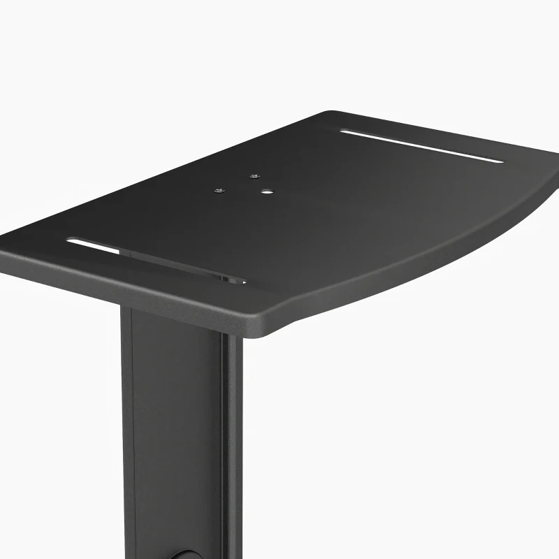 HOMCOM Soporte TV Móvil 81-191 cm con Altura Ajustable y Estante