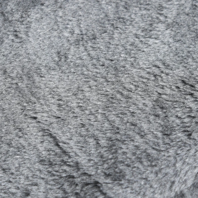 PawHut Scaletta per Cani Portatile a 4 Gradini, in Tessuto Vellutato Sfoderabile e Truciolato, 60x35x44 cm, Grigio