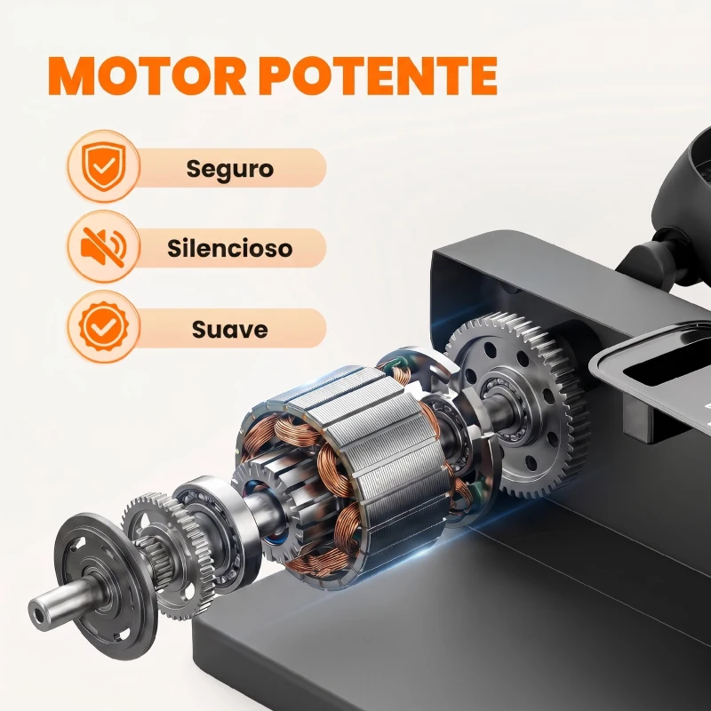 SPORTNOW Mini Elíptica Eléctrica Bajo Escritorio con 12 Niveles Programas Automáticos Control Remoto y Pantalla LED Negro
