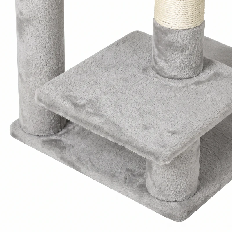 PawHut Grote krabpaal 184 cm, kattenboom met 3 krabstammen, ligplekken, speelbal, hangmat en ladder, voor katten tot 6 kg