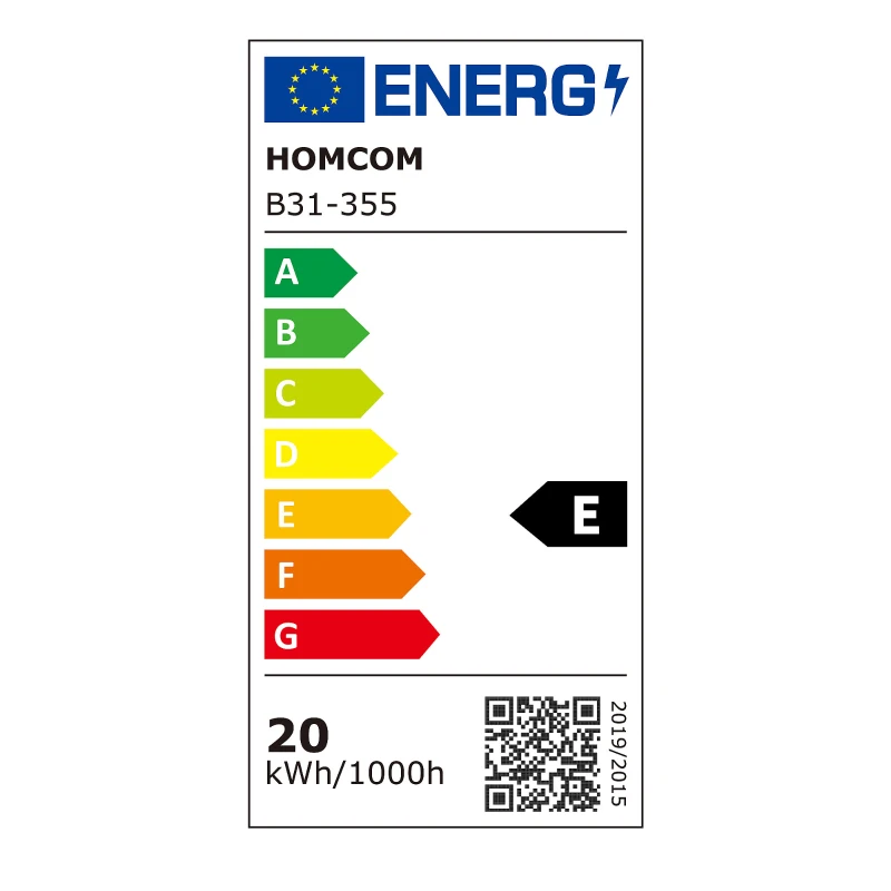 HOMCOM Lámpara de Pie Moderna con Luz LED de 20W Trípode de Metal Pantalla Giratoria e Interruptor de Pedal 60x60x163 cm Negro