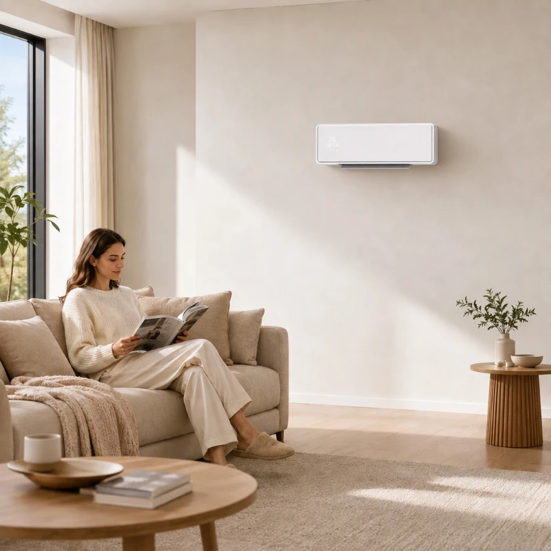 HOMCOM Aquecedor Elétrico Cerâmico de Parede 2000W com 3 Modos Temporizador Detecção de Janelas Abertas 54x18,7x12,3 cm Branco
