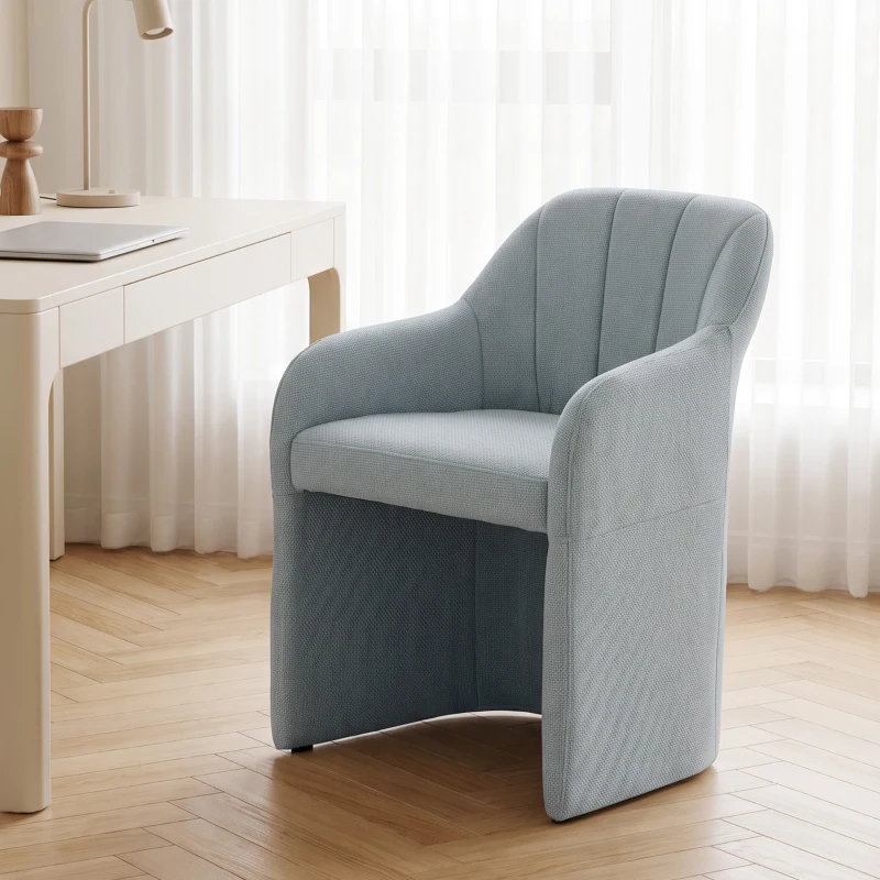 HOMCOM Sillón de salón moderno cómodo Sillón de lectura Cojín grueso Gris