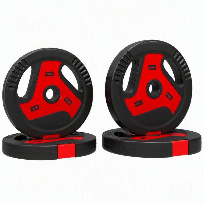 SPORTNOW Dischi Pesi Palestra, Set 4 Pezzi, 25kg, Foro 2.5cm, Nero