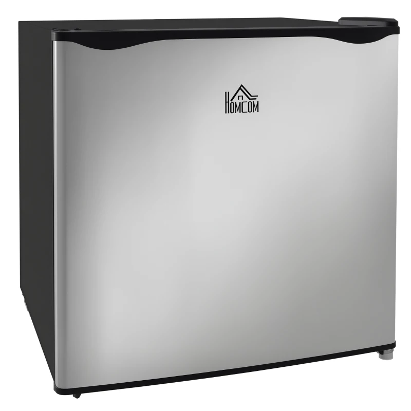 HOMCOM Mini-Gefrierschrank, 35 L Minikühlschrank, -14 bis -24℃, 5-stufige Temperaturregelung, 47 x 44,2 x 48,8 cm, Silber(m-12)