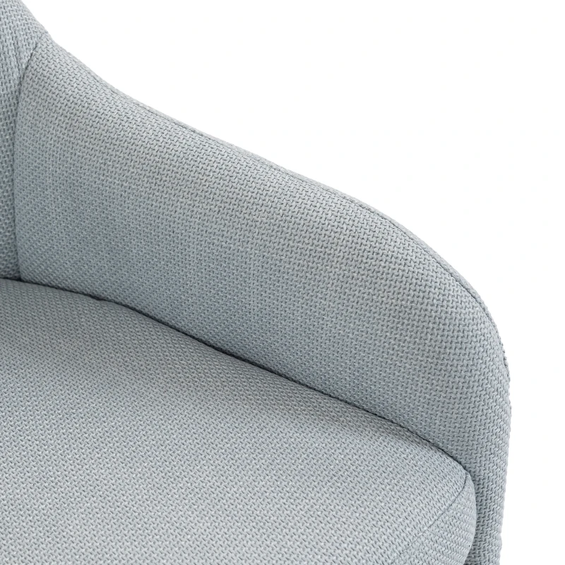 HOMCOM Sillón de salón moderno cómodo Sillón de lectura Cojín grueso Gris