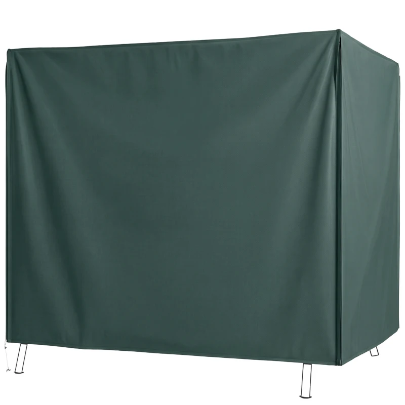 Outsunny Housse de protection pour balancelle de jardin housse de balancelle de jardin toile oxford 177 x 114 x 152 cm vert foncé
