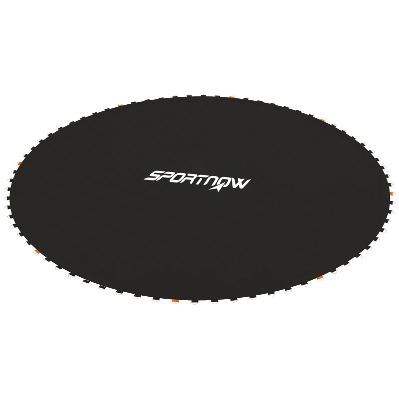 SPORTNOW Replacement Trampoline Mat with Spring Pull Tool, 72 V-Hooks, for 12ft Trampoline using 14cm Springs, Black