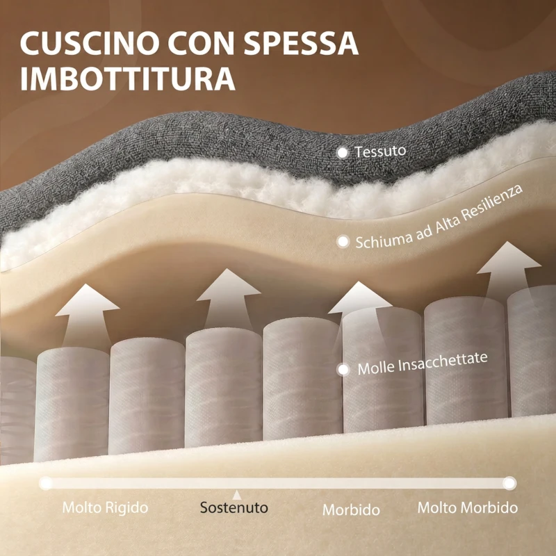 HOMCOM Poltrona Reclinabile Manuale in Tessuto Effetto Lino con Poggiapiedi e Braccioli Imbottiti, Grigio Scuro