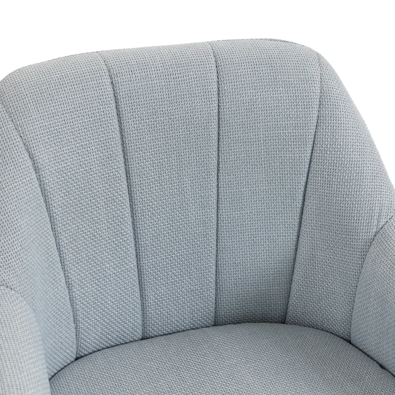 HOMCOM Sillón de salón moderno cómodo Sillón de lectura Cojín grueso Gris