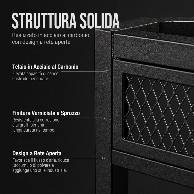 HOMCOM Portabottiglie da Parete con Luci LED e Porta Calici Stile Industriale, 100x15x80 cm, Nero