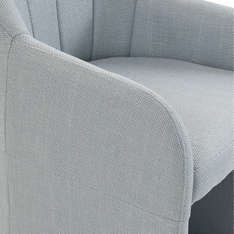 HOMCOM Sillón de salón moderno cómodo Sillón de lectura Cojín grueso Gris