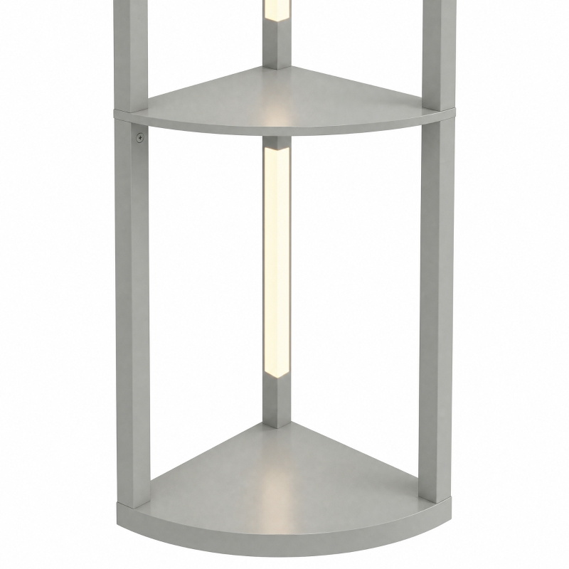 HOMCOM 4-Tier Corner Floor Lamp