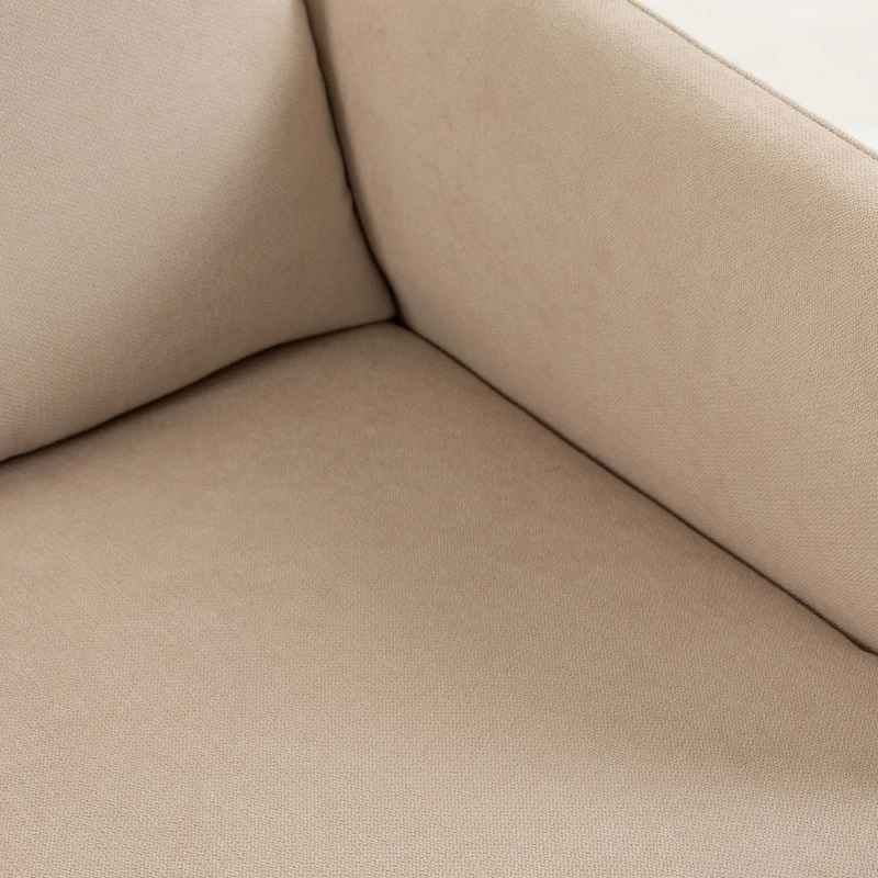 HOMCOM Recliner Armchair, Push Back Recliner Chair with Massage & Heat, Adjustable Armrests, Dual Side Pockets, Beige