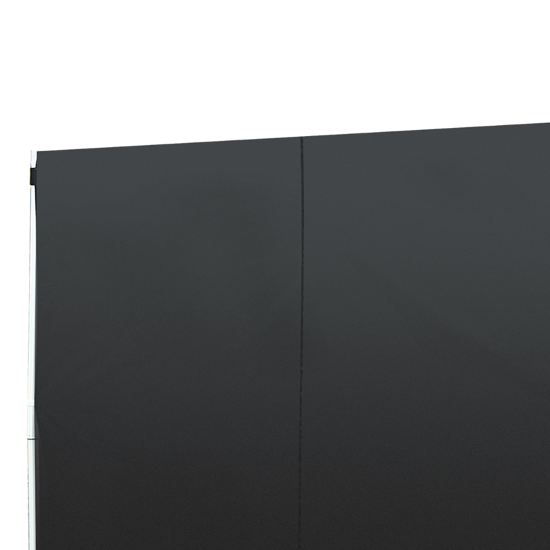 Outsunny 2.95 Meters Gazebo Replaceable Exchangeable Side Panel Wall Panels Walls With Window, Black