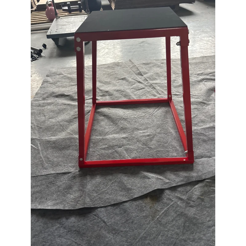 SPORTNOW Set boxuri pliometrice trapezoidale antiderapante, 30,5-61 cm, roșu