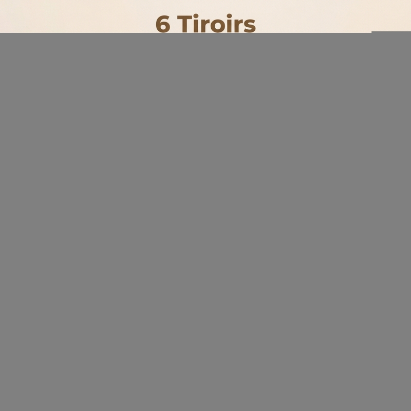 HOMCOM Commode 6 Tiroirs, Meuble de Rangement avec Glissières Fluides, Chiffonnier, Style Moderne, 118 x 39,5 x 75,5 cm, Blanc