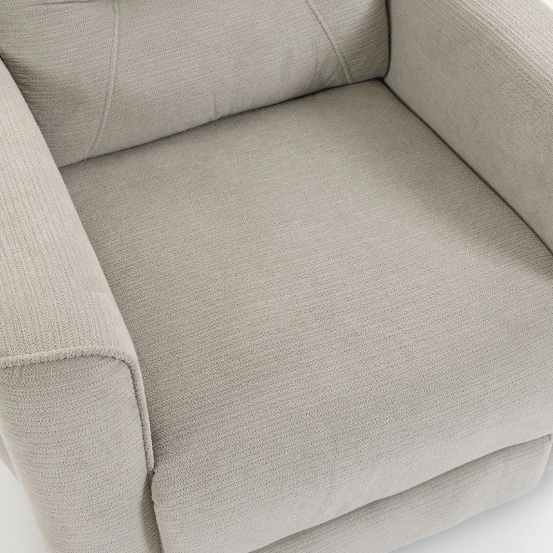 HOMCOM Sillón Elevador Eléctrico Masaje Vibración y Calor, Sillón Relax Eléctrico, Respaldo Reclinable, Chenilla, Gris