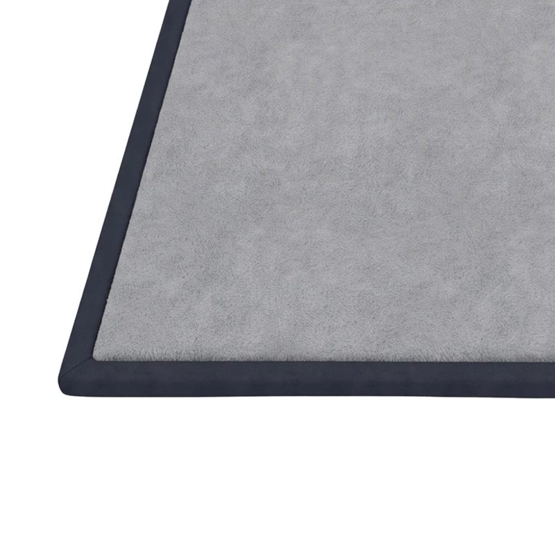 AIYAPLAY Baby Play Mat, 3CM Thick Foam Playmat Rug, Soft Flannel, Non-Slip, Water Resistant, Easy Care, 180 x 150 cm, Dark Grey