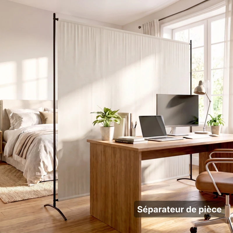 Outsunny Paravent Extérieur à Panneau Unique, Séparateur de Pièce de 180H cm avec Protection UV30+, Beige
