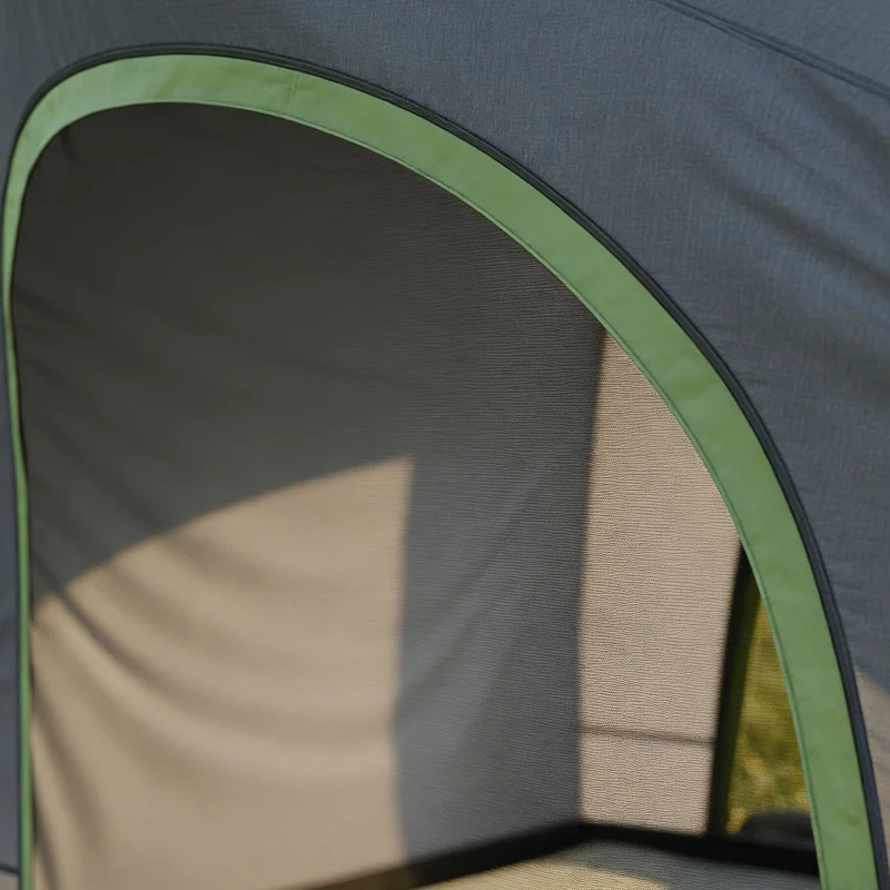 Outsunny Car Tent with 2.35m Stand-Up Height, 3000mm Waterproof Tailgate Tent with Mesh Windows for Family Camping Travelling