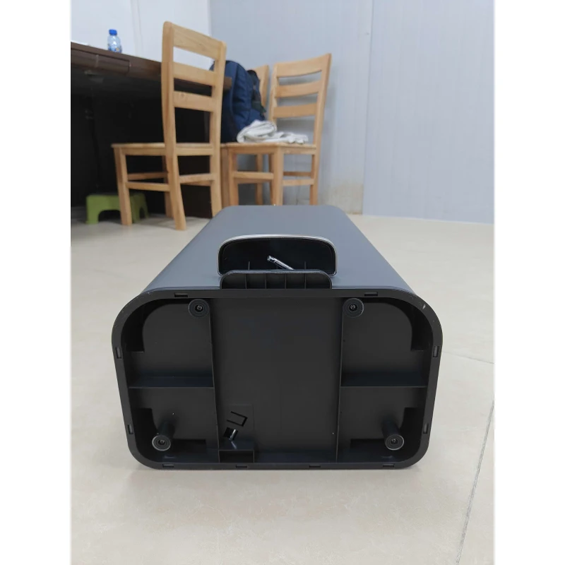 HOMCOM Poubelle Rectangulaire à Pédale 30 L avec Seau Intérieur Amovible, Fermeture Amortie, Poignée, Gris foncé