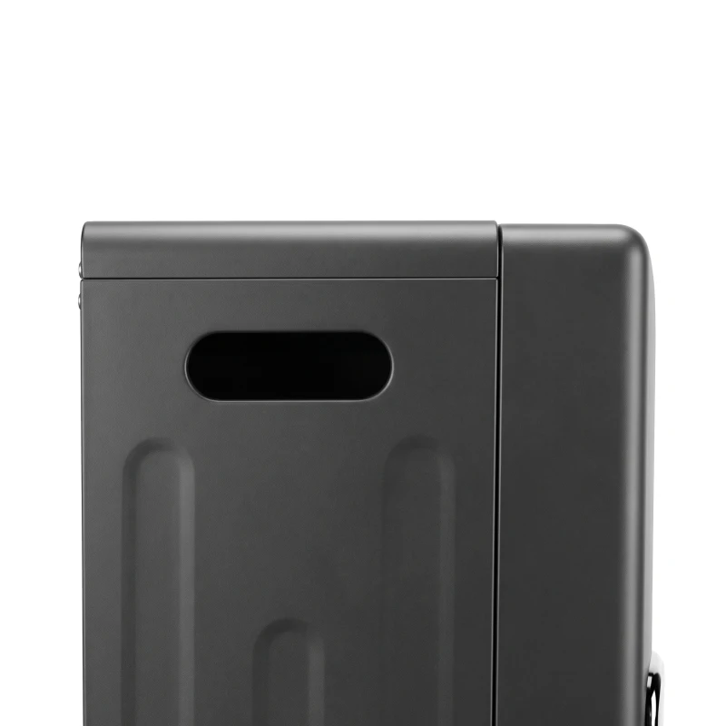 Outsunny Chauffage d'Appoint Gaz et Électrique 4200W/1200W Infrarouge Pliable 3 Niveaux 2 Freins Sécurité ODS 45x42x75cm Noir