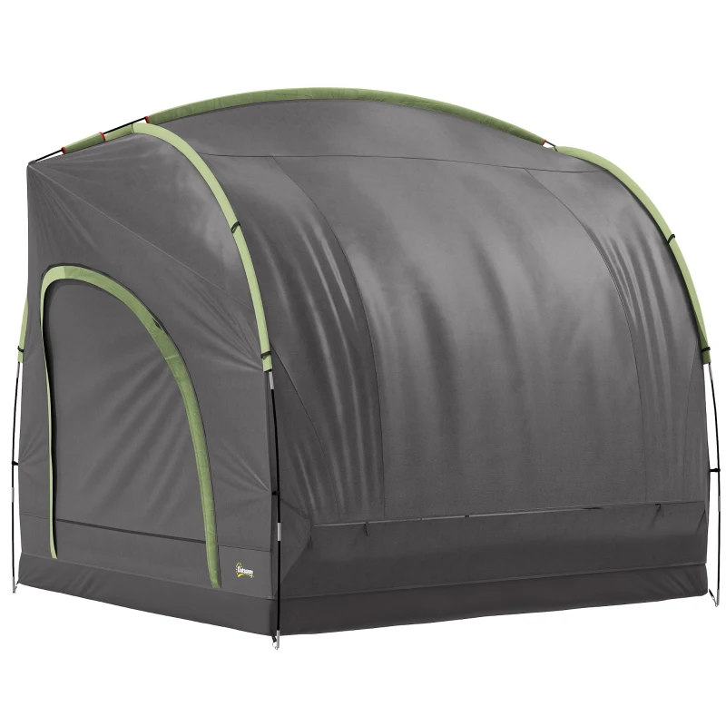 Outsunny Car Tent with 2.35m Stand-Up Height, 3000mm Waterproof Tailgate Tent with Mesh Windows for Family Camping Travelling