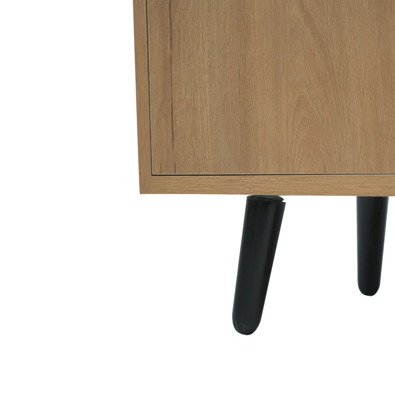 Modern Wooden Shoe Bench with Padded Cushioned Seat, Soft Shoe Storage Organiser with Adjustable Shelves, 100L x 34W x 69H cm, Natural
