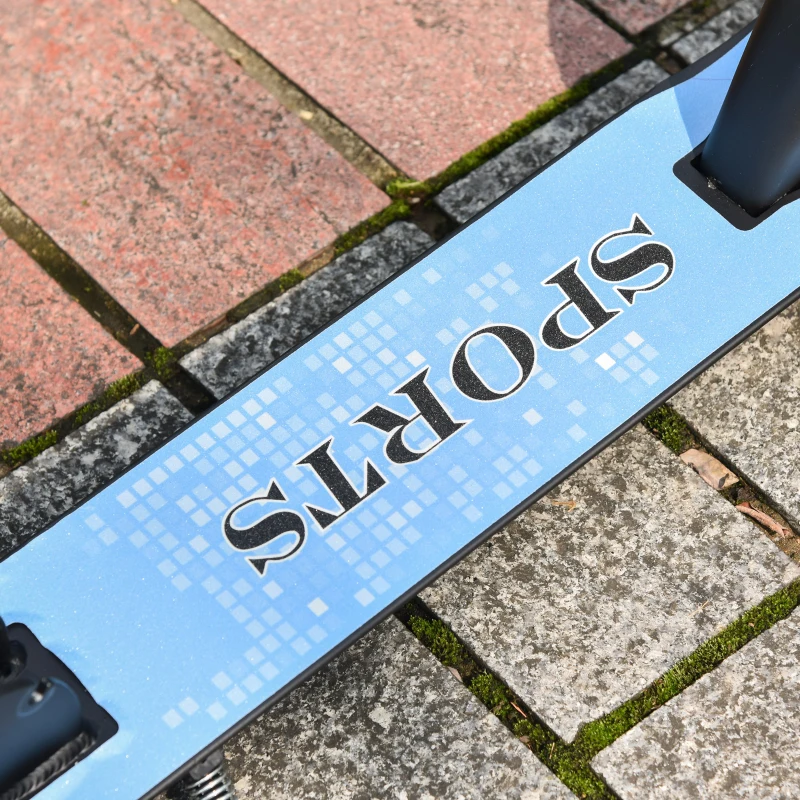 HOMCOM Kickstep kinder stadstep steo in hoogte verstelbaar inklapbaar aluminium wit