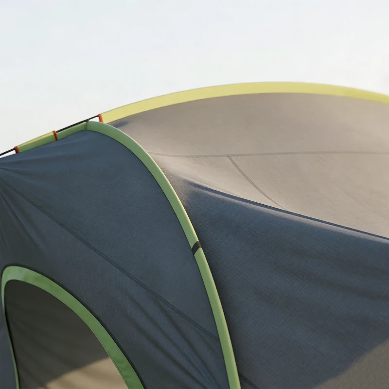 Outsunny Car Tent with 2.35m Stand-Up Height, 3000mm Waterproof Tailgate Tent with Mesh Windows for Family Camping Travelling