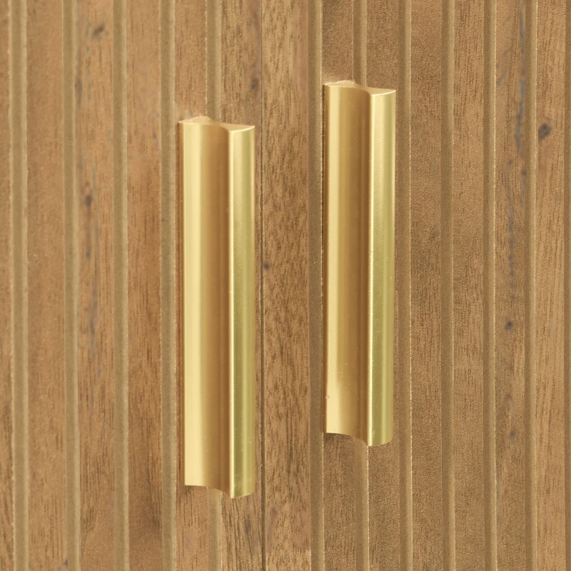Rustic TV Cabinet with Sliding Doors, Spacious Media Storage Unit for Living Room, 175L x 38W x 45H cm, Wood