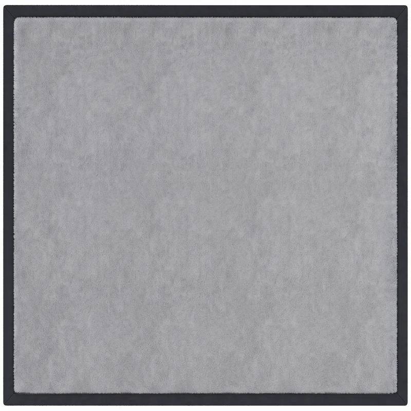 AIYAPLAY Baby Play Mat, 3CM Thick Foam Playmat Rug, Soft Flannel, Non-Slip, Water Resistant, Easy Care, 127 x 127 cm, Dark Grey