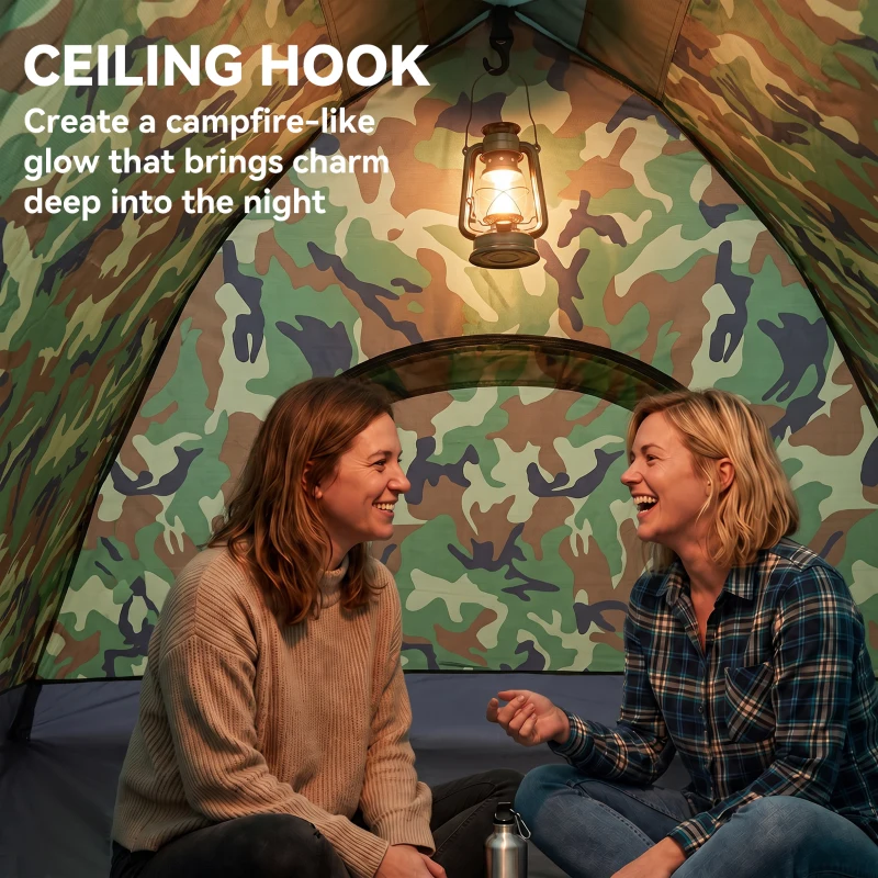 Outsunny 2 Person Camping Tent, Dome Tent with Zipped Doors, Storage Pocket, Portable Handy Bag, Multicoloured